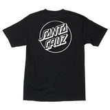 Santa Cruz Opus Dot Regular Mens T-Shirt, Black w/White