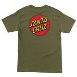 Santa Cruz Classic Dot Chest Mens S/S Regular T-Shirt, Military Green