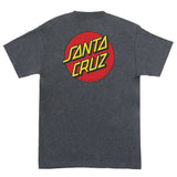 Santa Cruz Classic Dot Mens T-Shirt, Char Hthr