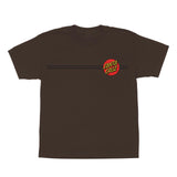 Santa Cruz Classic Dot Youth T-Shirt, Dark Chocolate