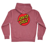 Classic Dot Hooded Midweight Sweatshirt Youth, Pigment Maroon