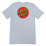 Santa Cruz Classic Dot Womens Relaxed T-Shirt, Light Blue