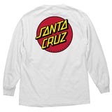 Santa Cruz Classic Dot Long Sleeve T-Shirt White