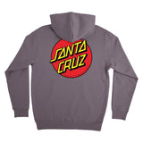 Santa Cruz Classic Dot Mens Pullover Hoodie, Plum